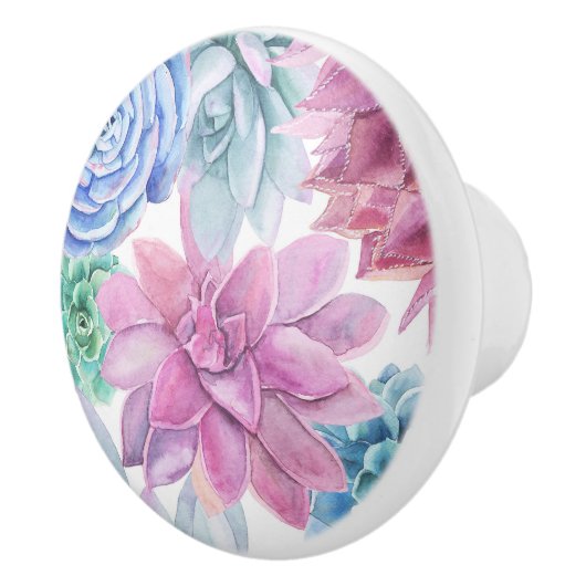 多糖シモダンックホワイトフィエスタガーデンフローラ セラミックノブ (右)