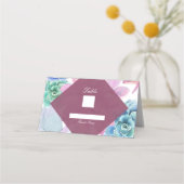 多糖シモダンックホワイトフィエスタテーブル番号 プレイスカード (裏面)