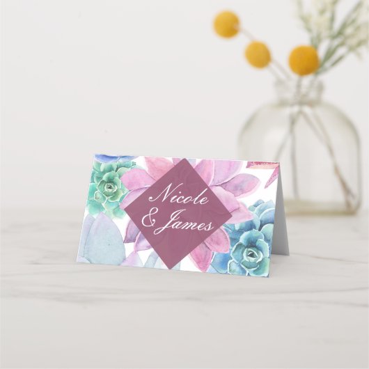 多糖シモダンックホワイトフィエスタテーブル番号 プレイスカード (正面)