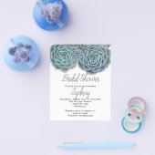 多糖ブライダルシャワー予算招待状 チラシ (シングル)