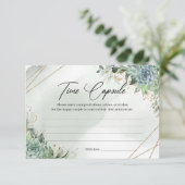 多糖ユーカリ金ゴールドフレームタイムカプセルカード エンクロージャーカード (スタンド正面)