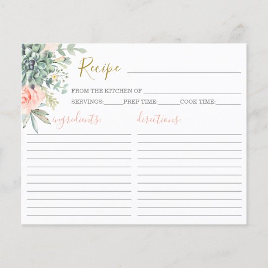 多糖レシピカード (正面)