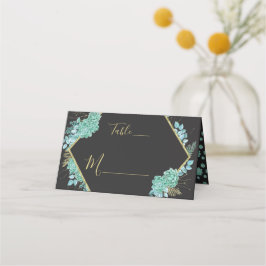 多糖金ゴールドフレーム任意のカラーテーブル番号 プレイスカード