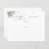 多糖金ゴールド緑ブライダルシャワーレシピ (正面/裏面)