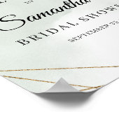 多糖類ユーカリブライダルシャワー歓迎サイン ポスター (角)