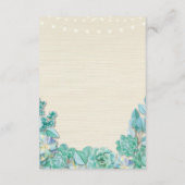 多糖類宿泊施設ミントウェディングカード エンクロージャーカード (裏面)