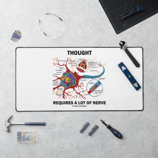 多考えくの神経ニューロンのシナプスが必要である デスクマット (ワークステーション)