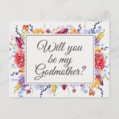 多肉かわいらしフローラゴッドマザー提案カード ポストカード (正面)