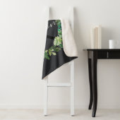 多肉カッコいいリース茎水彩モノグラム シェルパブランケット (インサイチュ)