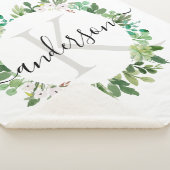 多肉カッコいいリース茎水彩モノグラム シェルパブランケット (3/4)