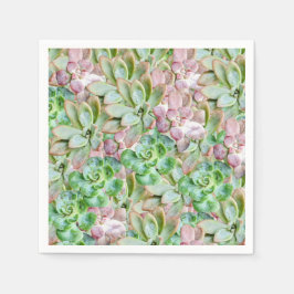 多肉カラフルの スタンダードカクテルナプキン