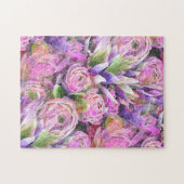 多肉カラフルイラストレーション ジグソーパズル (横)