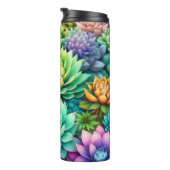 多肉カラフルコラージュ タンブラー (回転右)