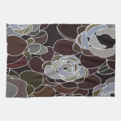 多肉カラフルフローラ キッチンタオル (横)