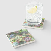 多肉カラフル園 ストーンコースター (横)