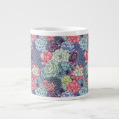 多肉カラフル型 ジャンボコーヒーマグカップ (正面)