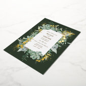 多肉ガーデンフォイル招待状 箔招待状 (回転した状態)