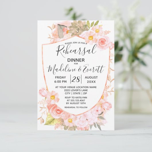 多肉クレストフローラ結婚のリハーサルディナー 招待状 (スタンド正面)