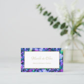 多肉ピンクアンドパープルフォラル美しいブティック 名刺 (スタンド正面)