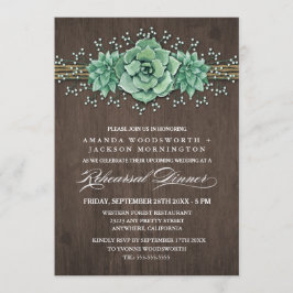 多肉フローラリハーサルディナー招待状 招待状