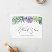 多肉ブライダルシャワーサンキューノートカード ノートカード (正面/裏面インサイチュ)