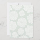 多肉ブーケエレガントな結婚式招待状 招待状 (裏面)