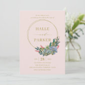 多肉モダン結婚式招待状 サンキューカード (スタンド正面)