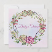 多肉乳児シャワー シーズンカード (正面)