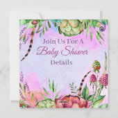 多肉乳児シャワー シーズンカード (裏面)