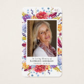 多肉写真記念祈りの言葉カード (正面)