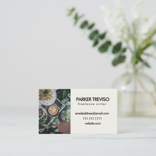 多肉及びコー素朴ヒ 名刺 (スタンド正面)