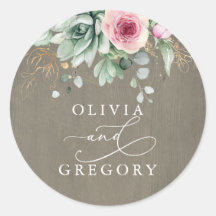 多肉及びピンク素朴の結婚花