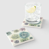 多肉団 ストーンコースター (横)