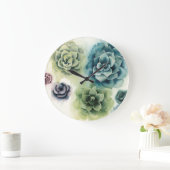 多肉団 ラージ壁時計 (ホーム)