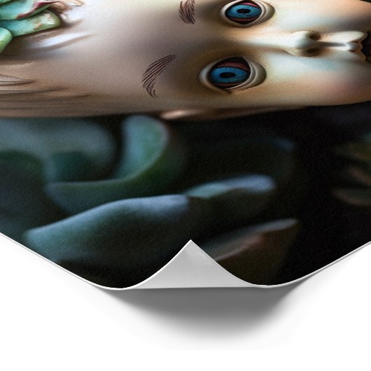 多肉園の人形 ポスター (角)