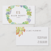 多肉園 |ビジはっきりしたネス 名刺 (正面/裏面)