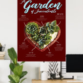 多肉園 ポスター (ホームオフィス)