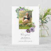 多肉幾何写真妊娠 案内状 (スタンド正面)