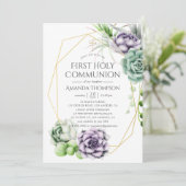 多肉幾何学最初の聖餐式 招待状 (スタンド正面)