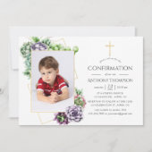 多肉幾何確認 招待状 (正面)