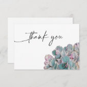 多肉性の砂漠サンキューカード サンキューカード (正面/裏面)