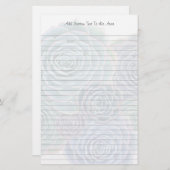 多肉性の裏打ち筆記用紙 便箋 (正面/裏面)