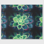 多肉性アートラッピング紙 ラッピングペーパー (フラット)