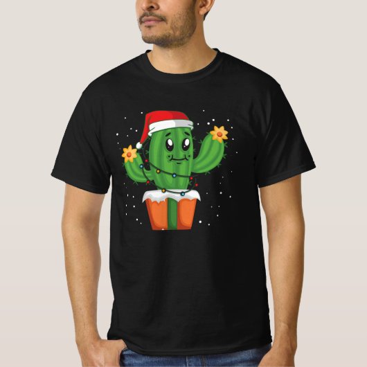 多肉性クリスマスサボテン Tシャツ (正面)