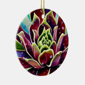 多肉性クリスマスセラミックサークルオーナメント セラミックオーナメント (右)