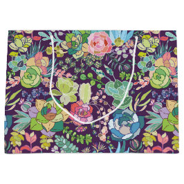 多肉性サボテンのガーデニング抱き枕 ラージペーパーバッグ