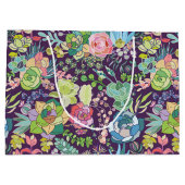 多肉性サボテンのガーデニング抱き枕 ラージペーパーバッグ (裏面)