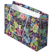 多肉性サボテンのガーデニング抱き枕 ラージペーパーバッグ (正面アングル)