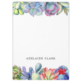 多肉性サボテンの水色 クリップボード (裏面)