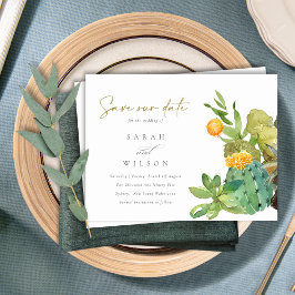 多肉性サボテンフローラ水色保存日 案内ポストカード